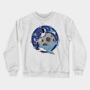 Astronaut Fishing Crewneck Sweatshirt